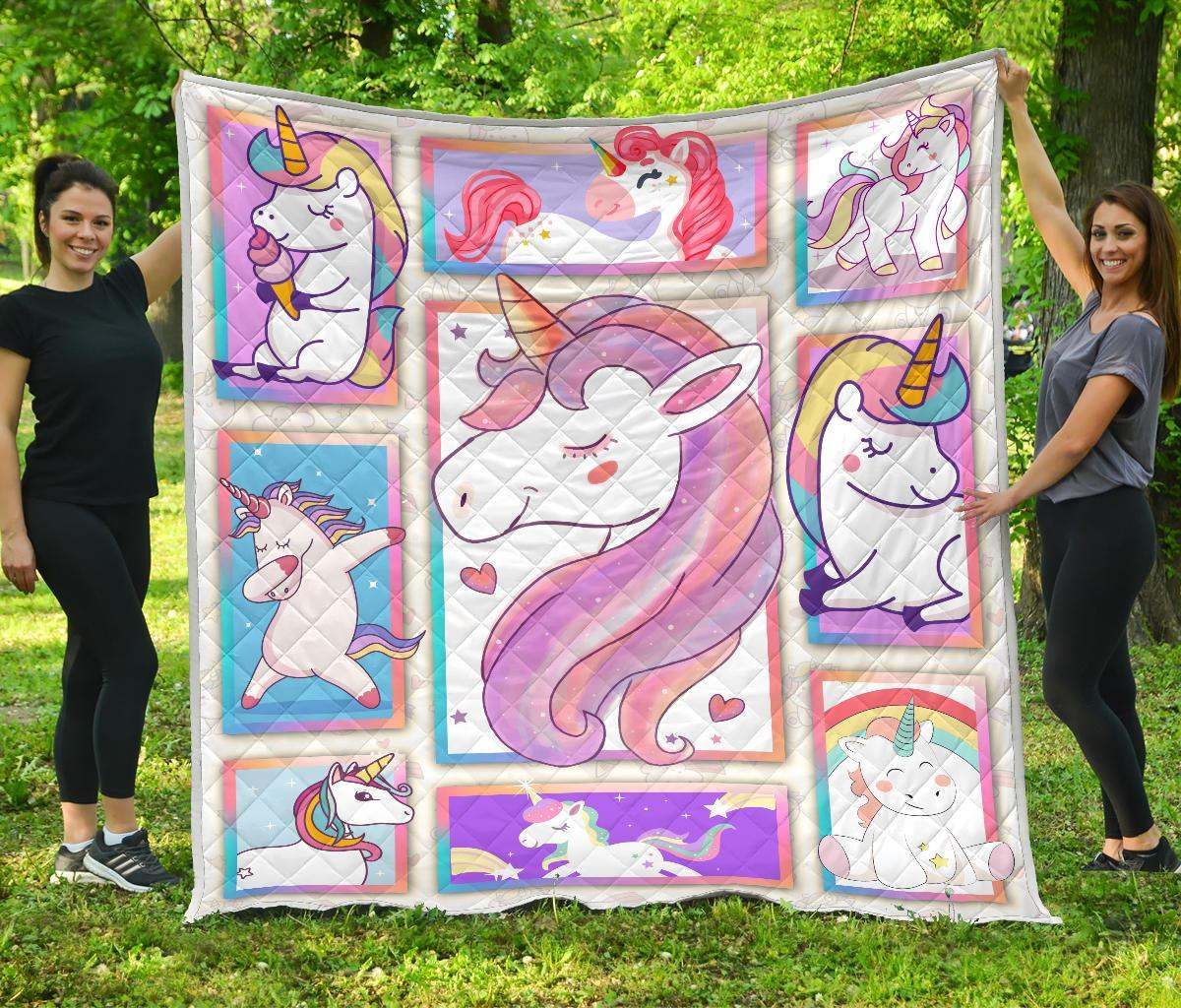Unicorn CL12100704MDQ Quilt Blanket