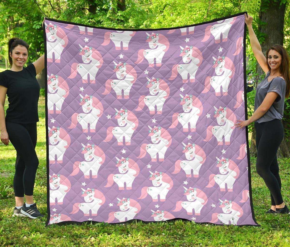Unicorn CL12100708MDQ Quilt Blanket