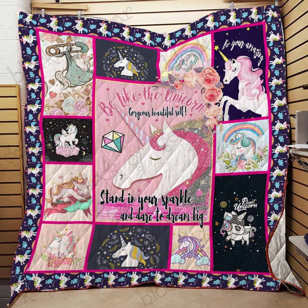 Unicorn CL19100941MDQ Quilt Blanket