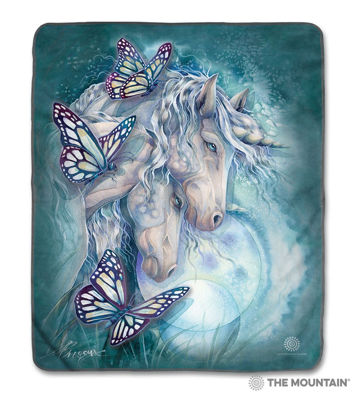 Unicorn Sherpa Fleece Blanket