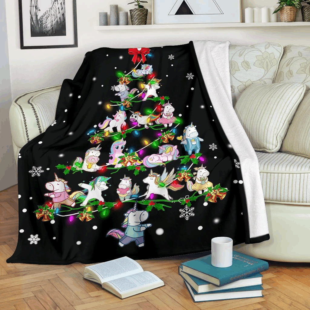 Unicorn Sherpa Fleece Blanket