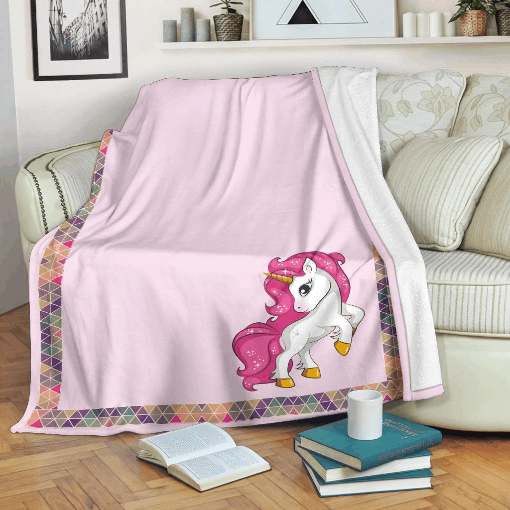 Unicorn Sherpa Fleece Blanket