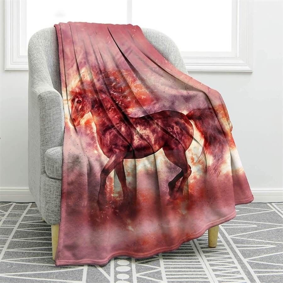 Unicorn Sherpa Fleece Blanket