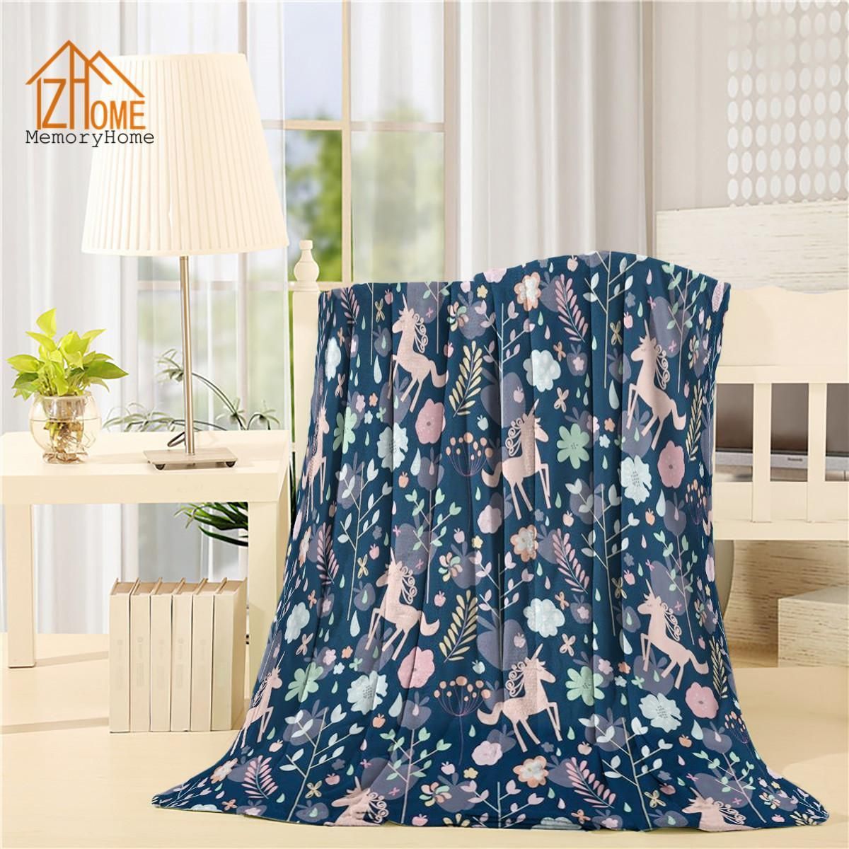 Unicorn Sherpa Fleece Blanket