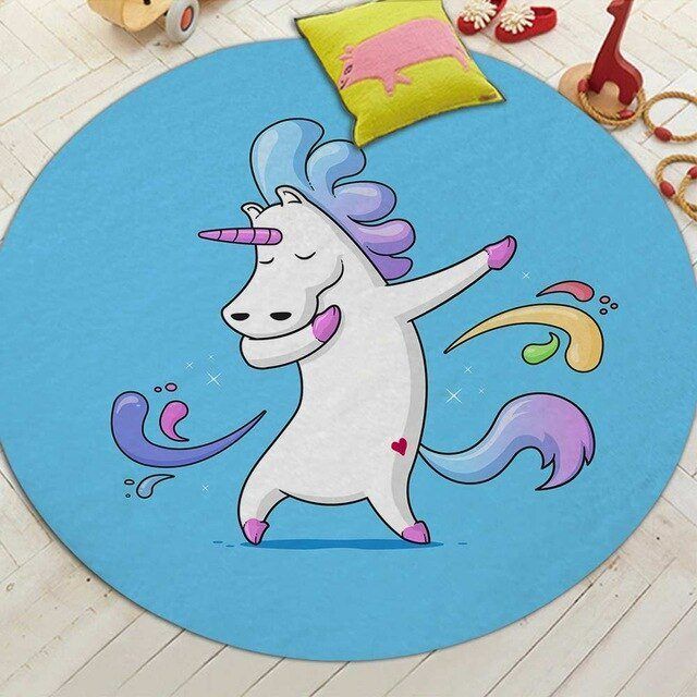 Unicorn Round Carpet