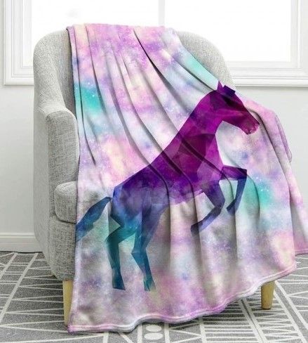 Unicorn Sherpa Fleece Blanket