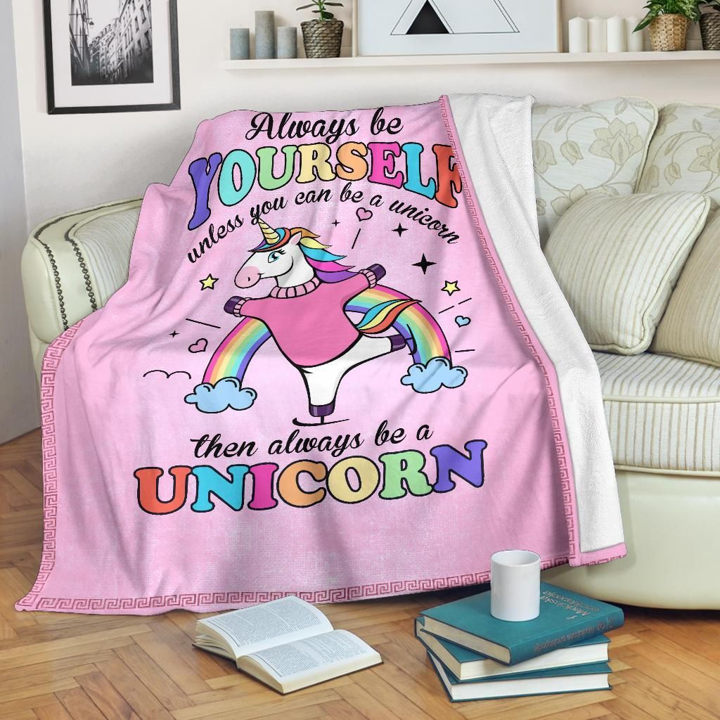 Unicorn Sherpa Fleece Blanket
