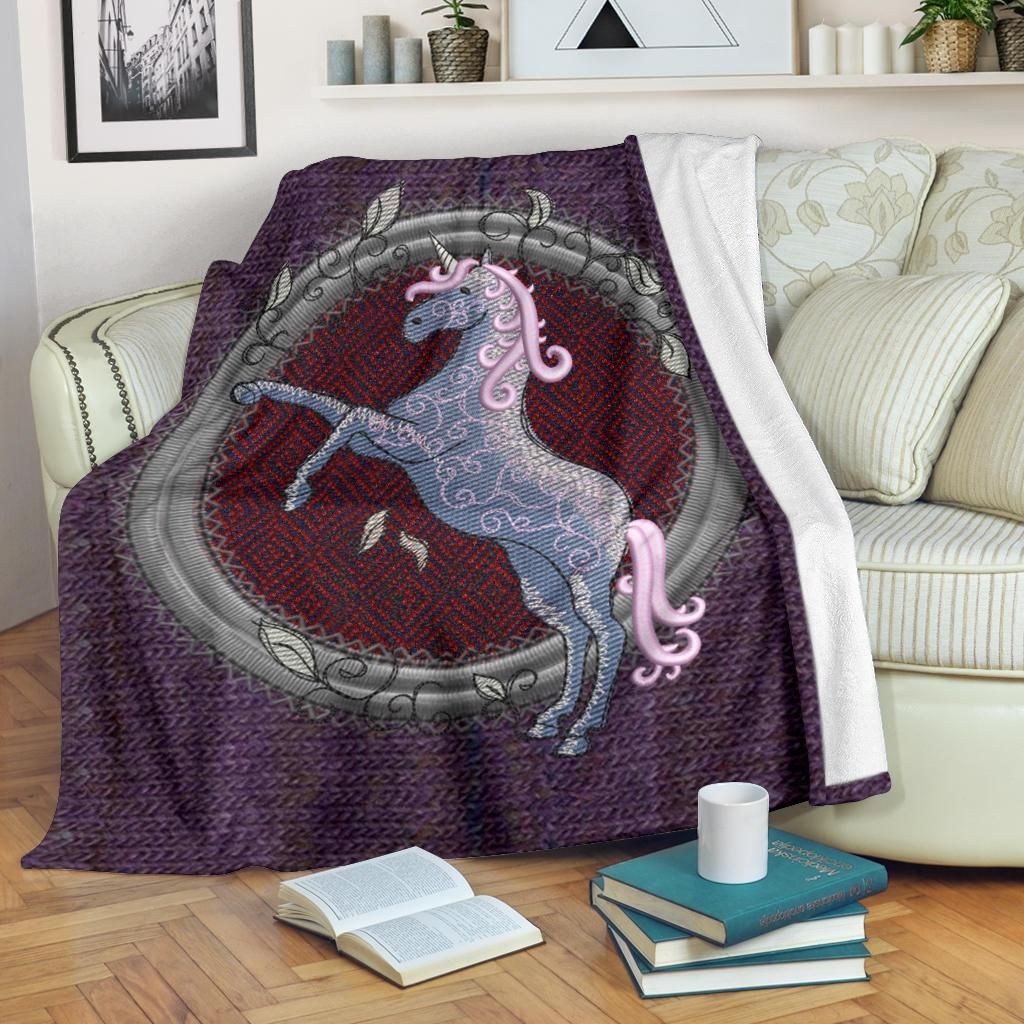 Unicorn Sherpa Fleece Blanket