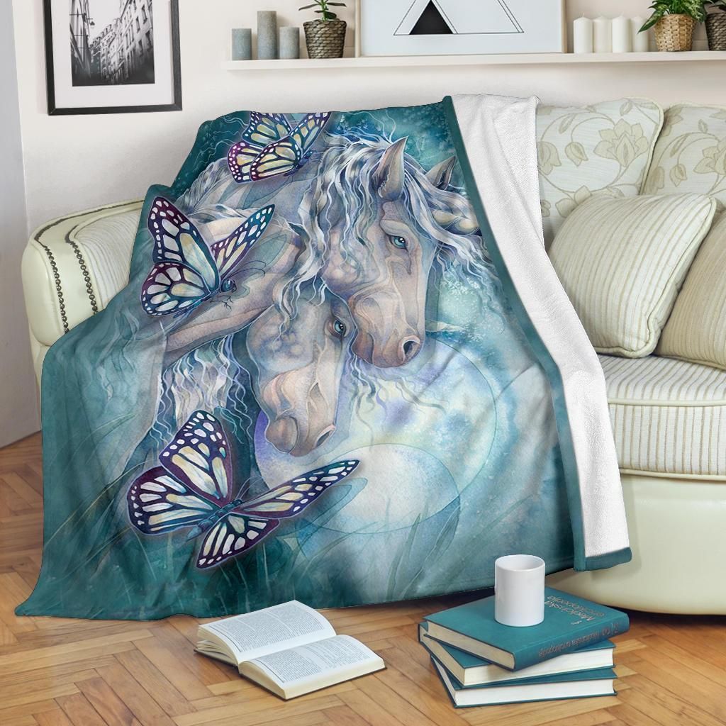 Unicorn Sherpa Fleece Blanket