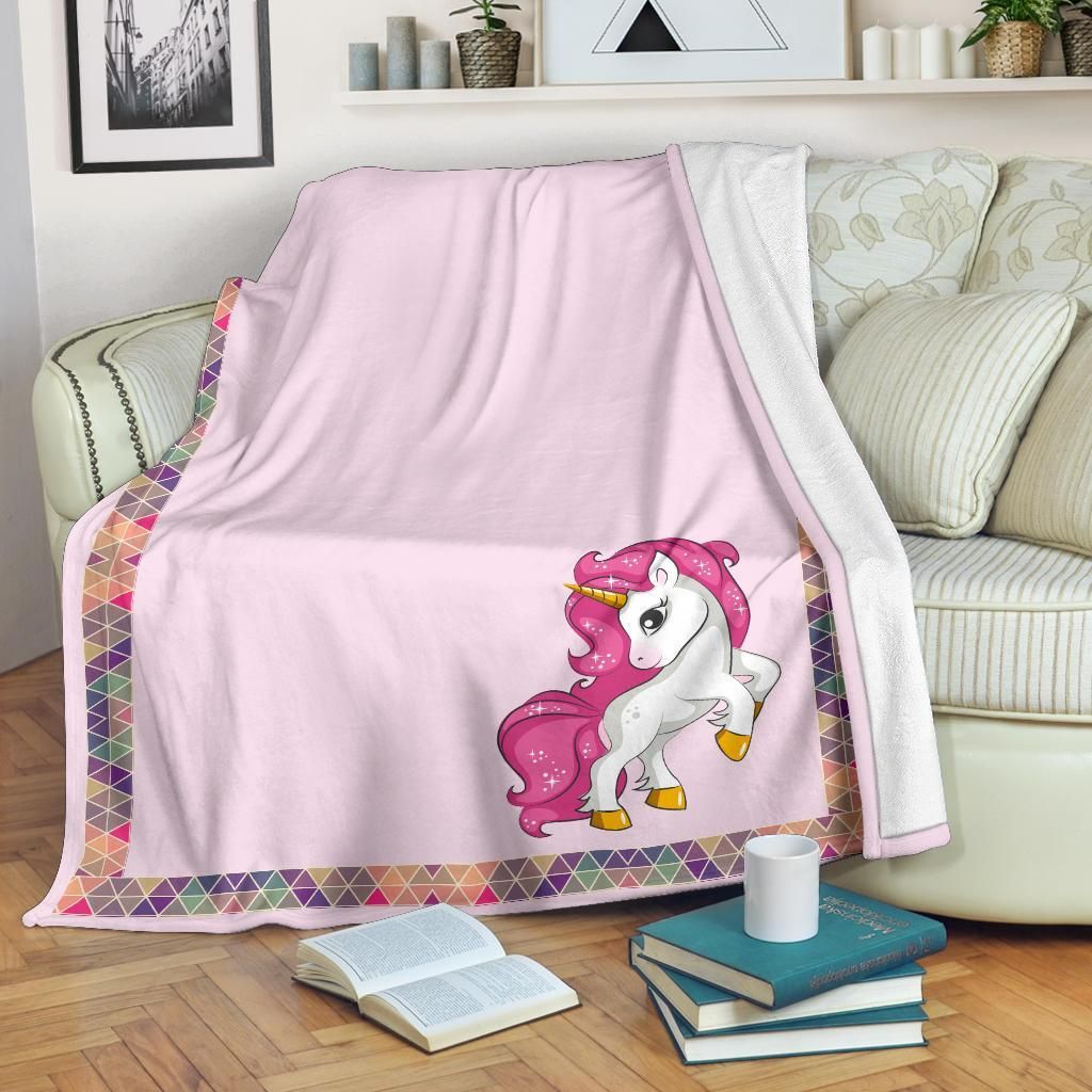 Unicorn Sherpa Fleece Blanket