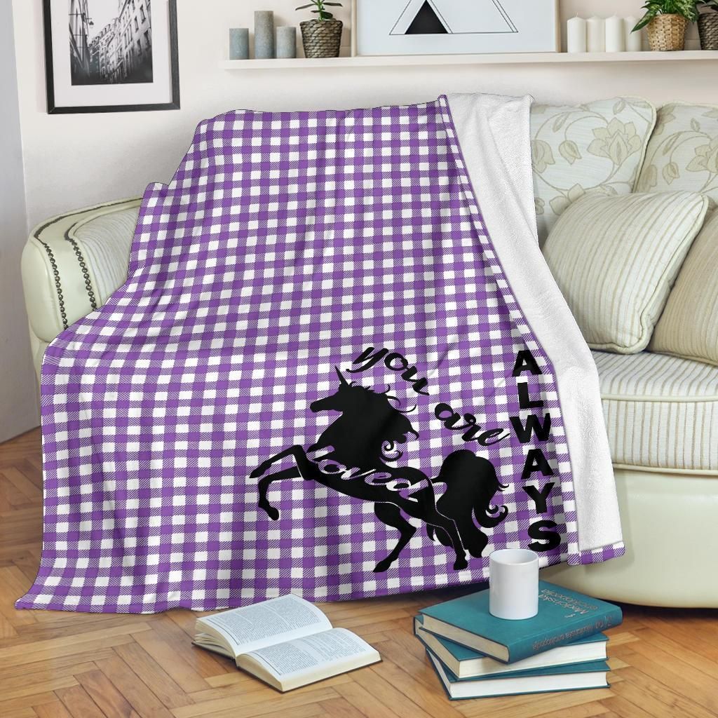 Unicorn Sherpa Fleece Blanket