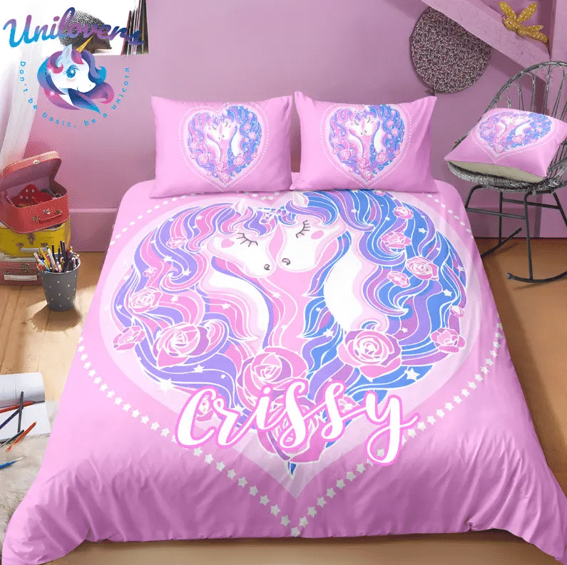 Unicorn Couple Personalized Bedding Set