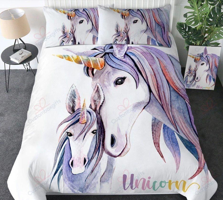 Unicorn Couple Printed Bedding Set