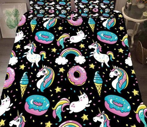 Unicorn Donut Bedding Set