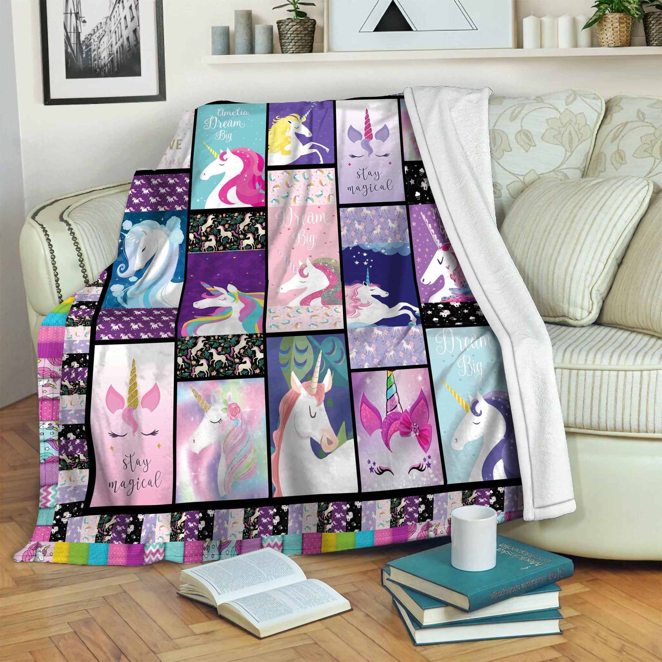 Unicorn Fleece Blanket