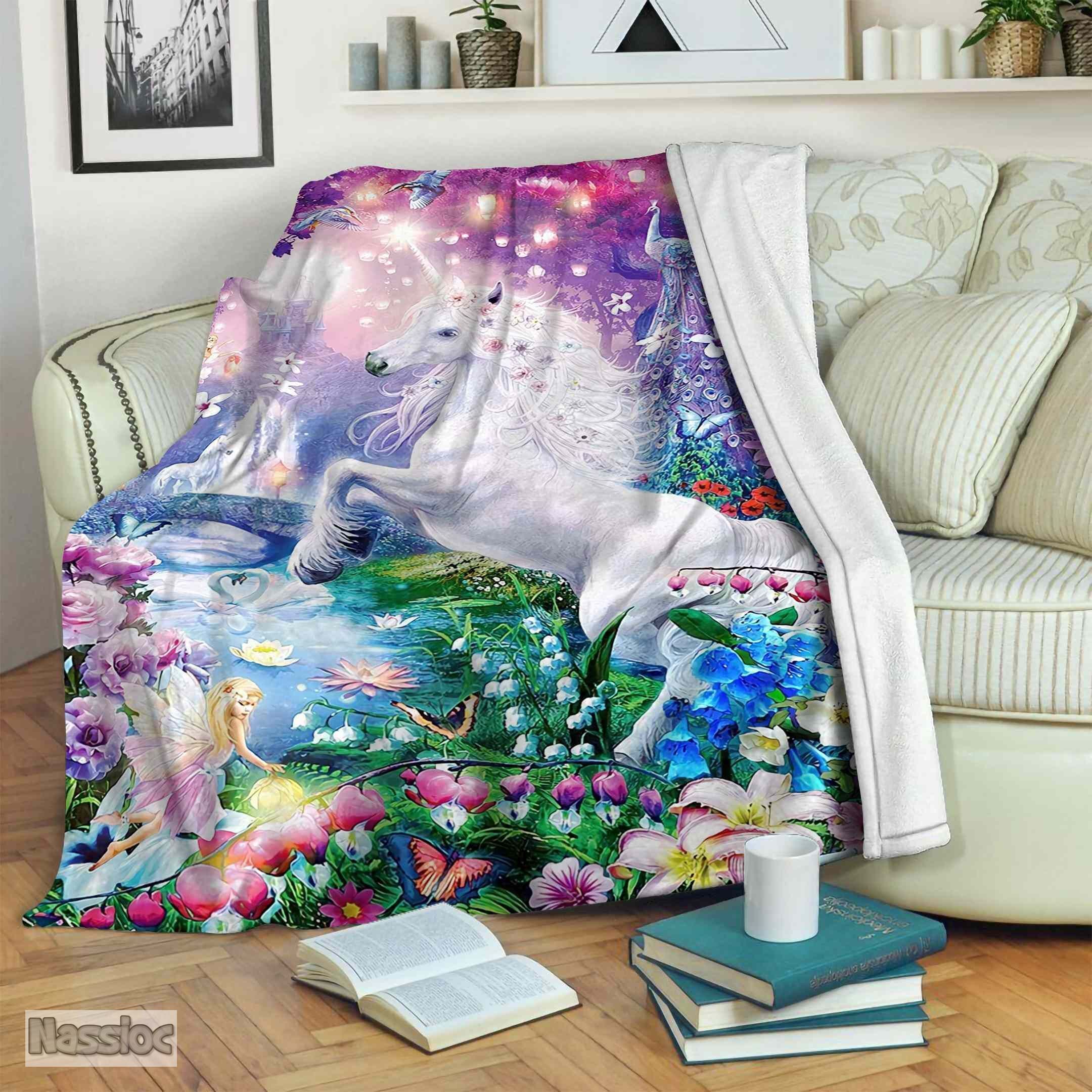 Unicorn Fleece Blanket
