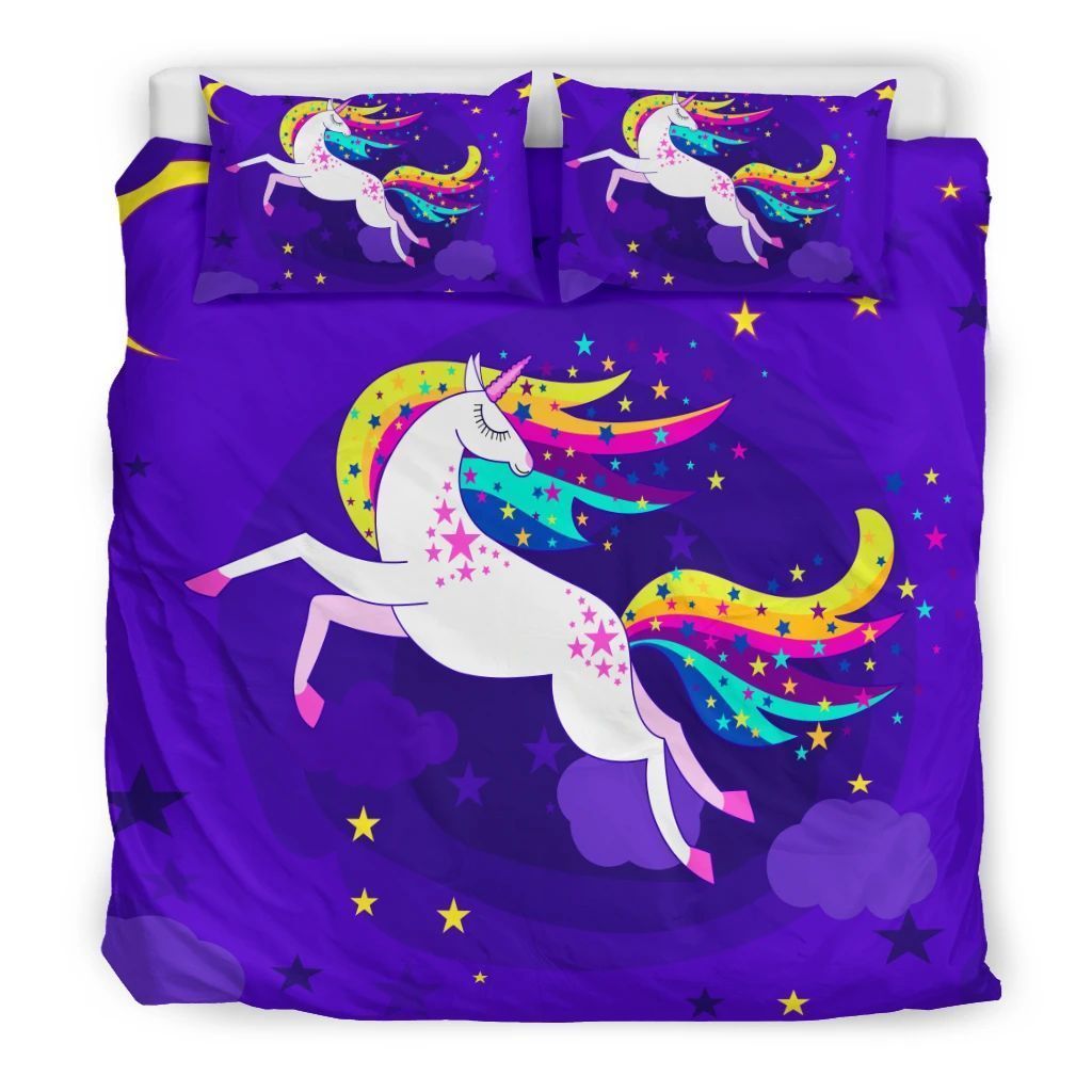 Unicorn Fly In The Sky Bedding Set