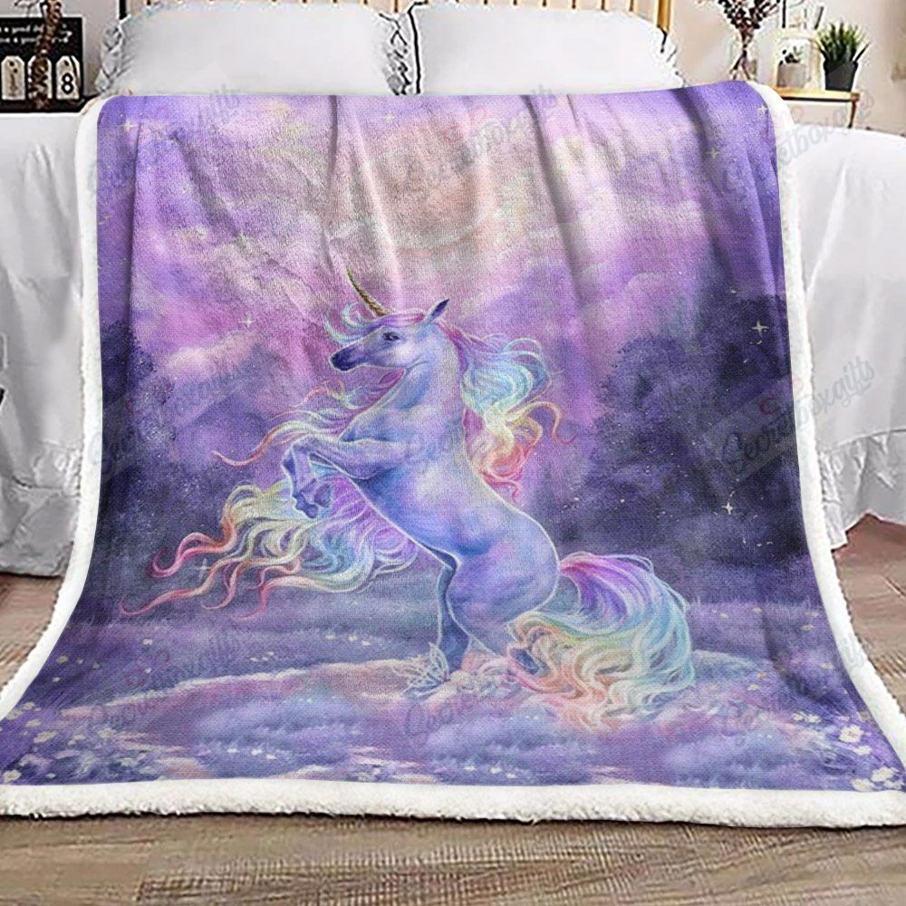 Unicorn Forest Fleece Blanket