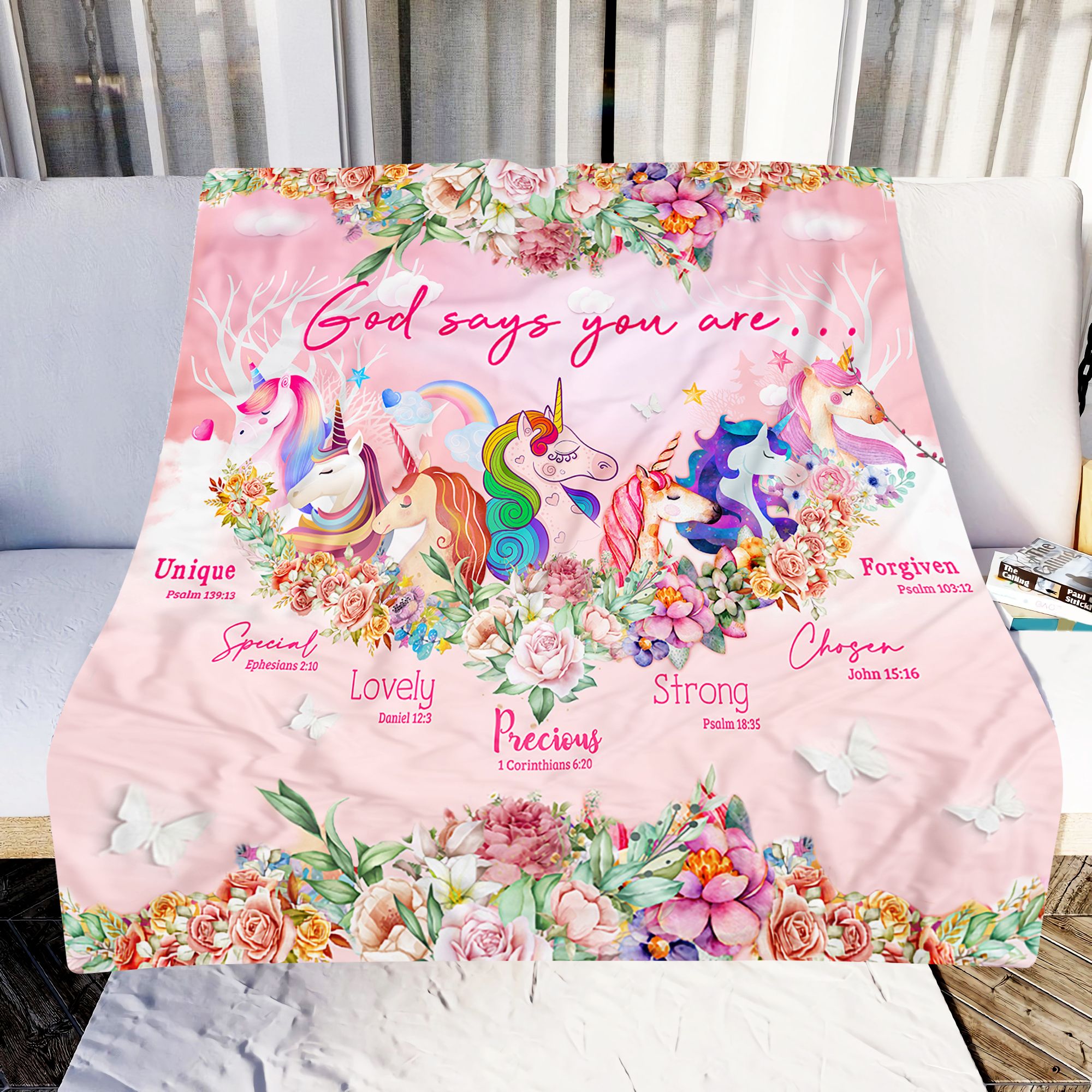 Unicorn God Say You Are Fleece Blanket