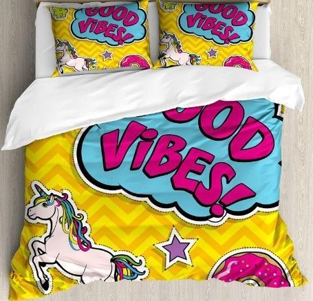 Unicorn Good Vibes Bedding Set