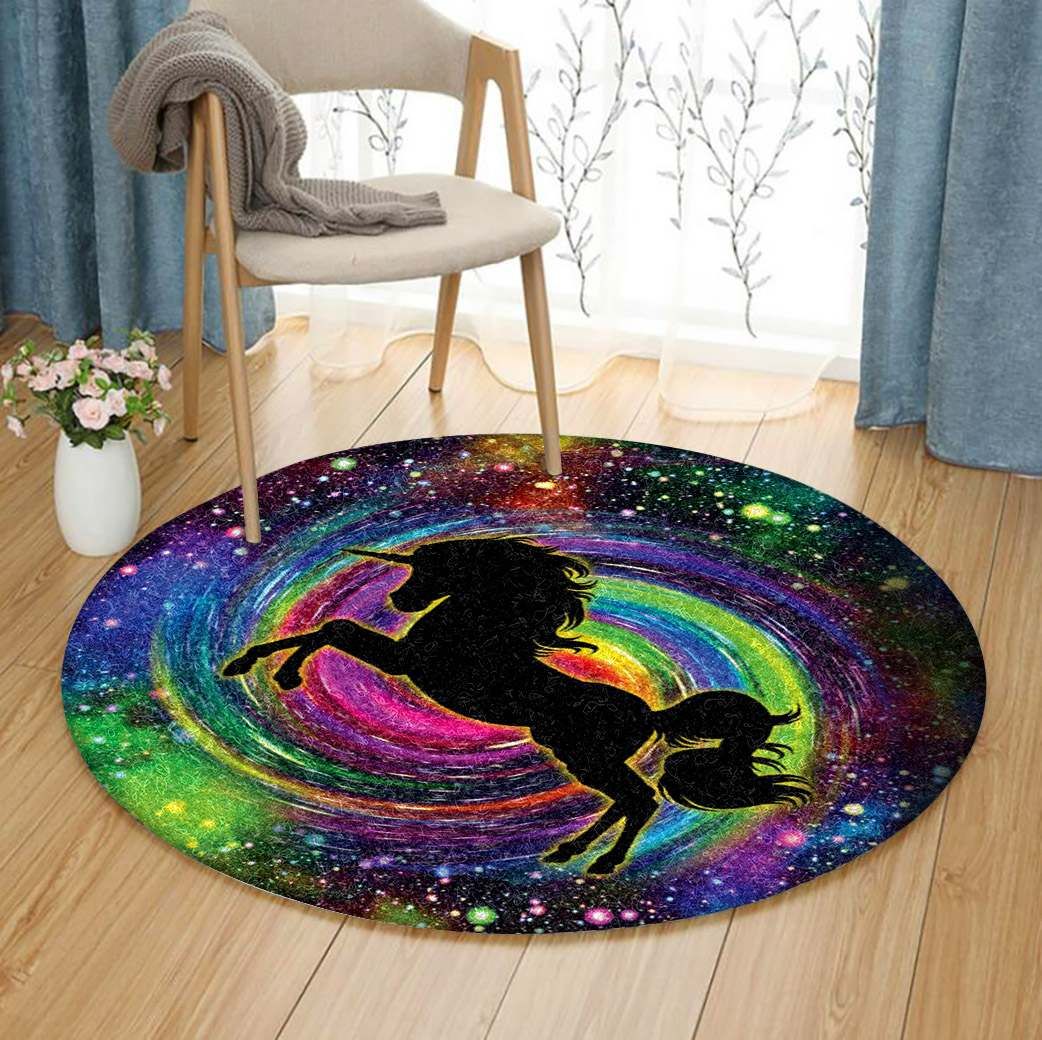 Unicorn Round Carpet