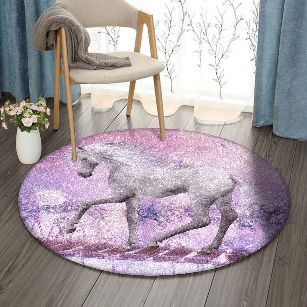 Unicorn Round Carpet