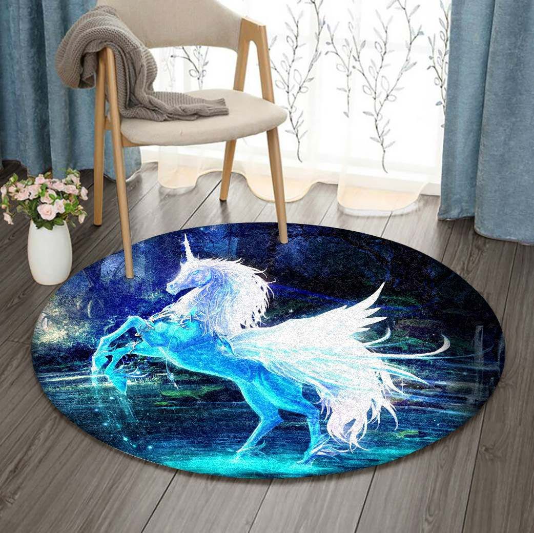 Unicorn Round Carpet