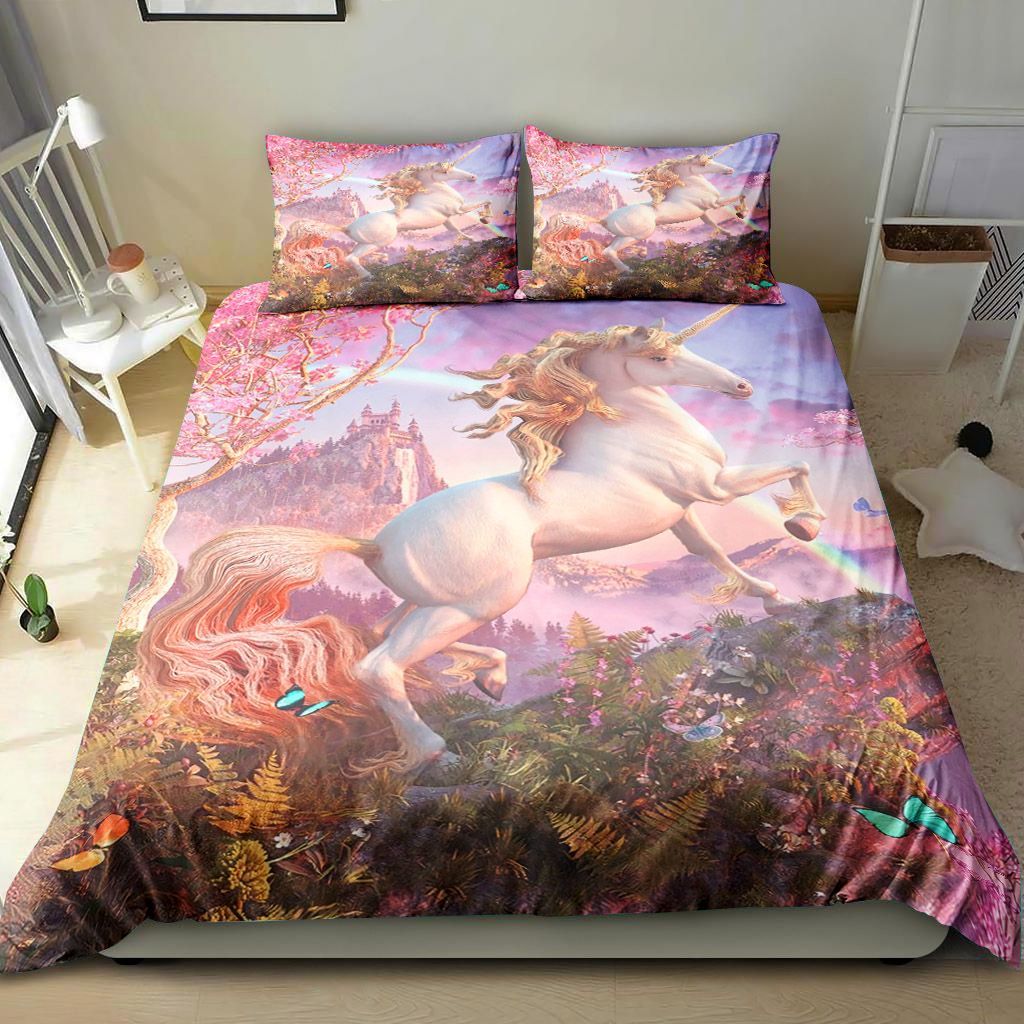 Unicorn In Spring Bedding Set