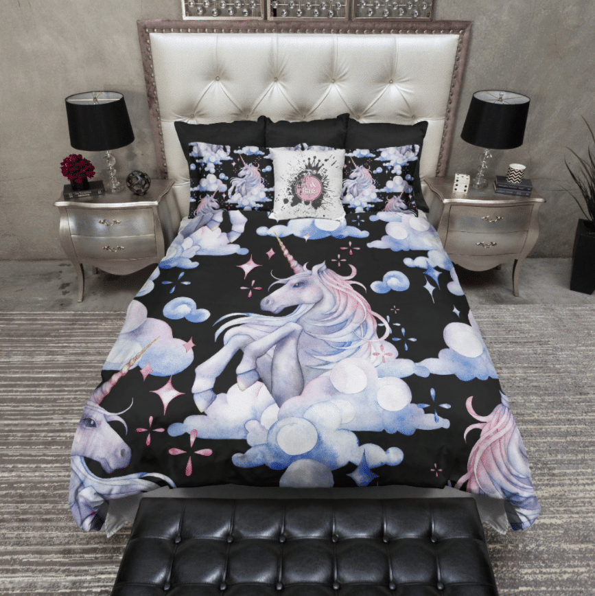 Unicorn in the Clouds Bedding Set