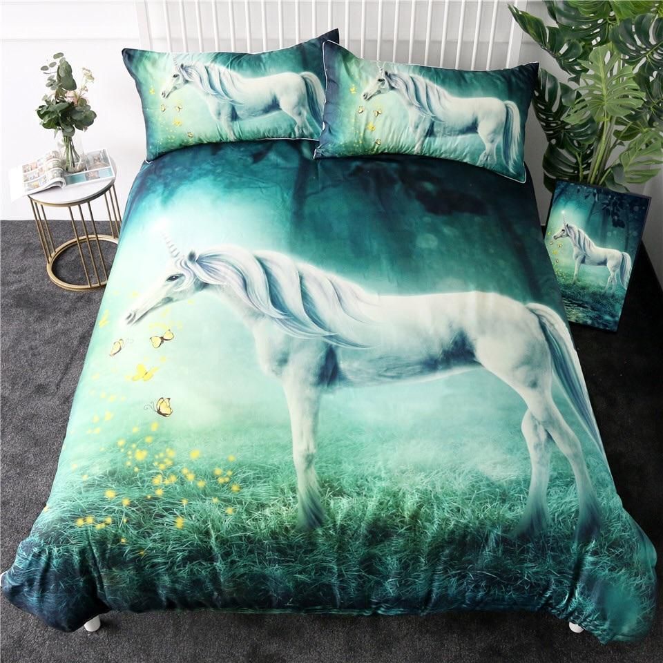 Unicorn In The Meadow Bedding Set