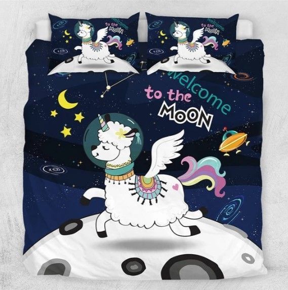 Unicorn Llama Bedding Set