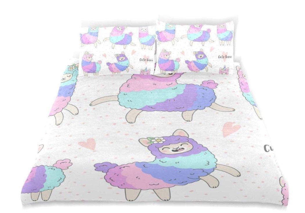 Unicorn Llama Bedding Set