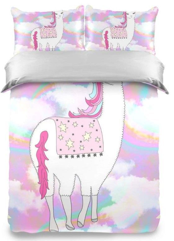 Unicorn Llama Bedding Set