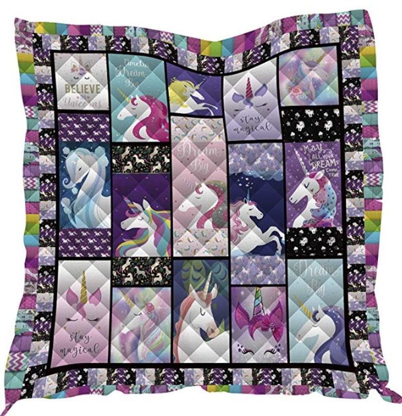 Unicorn Makes Your Dream Come True Quilt Blanket DHC31121367TD
