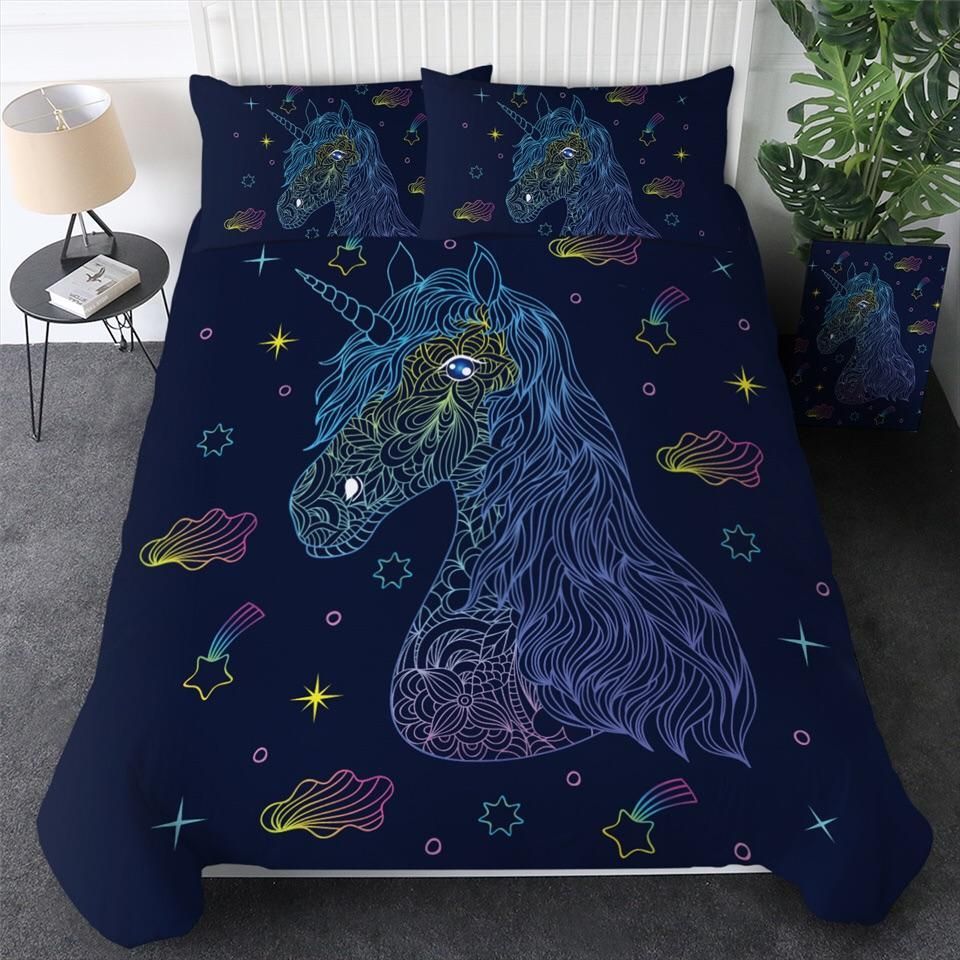 Unicorn Mandala Bedding Set