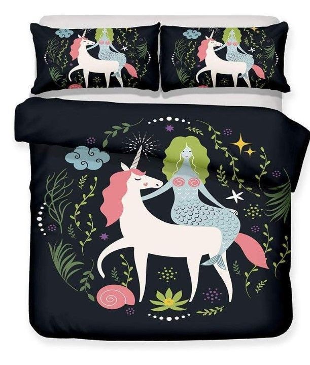Unicorn Mermaid Bedding Set