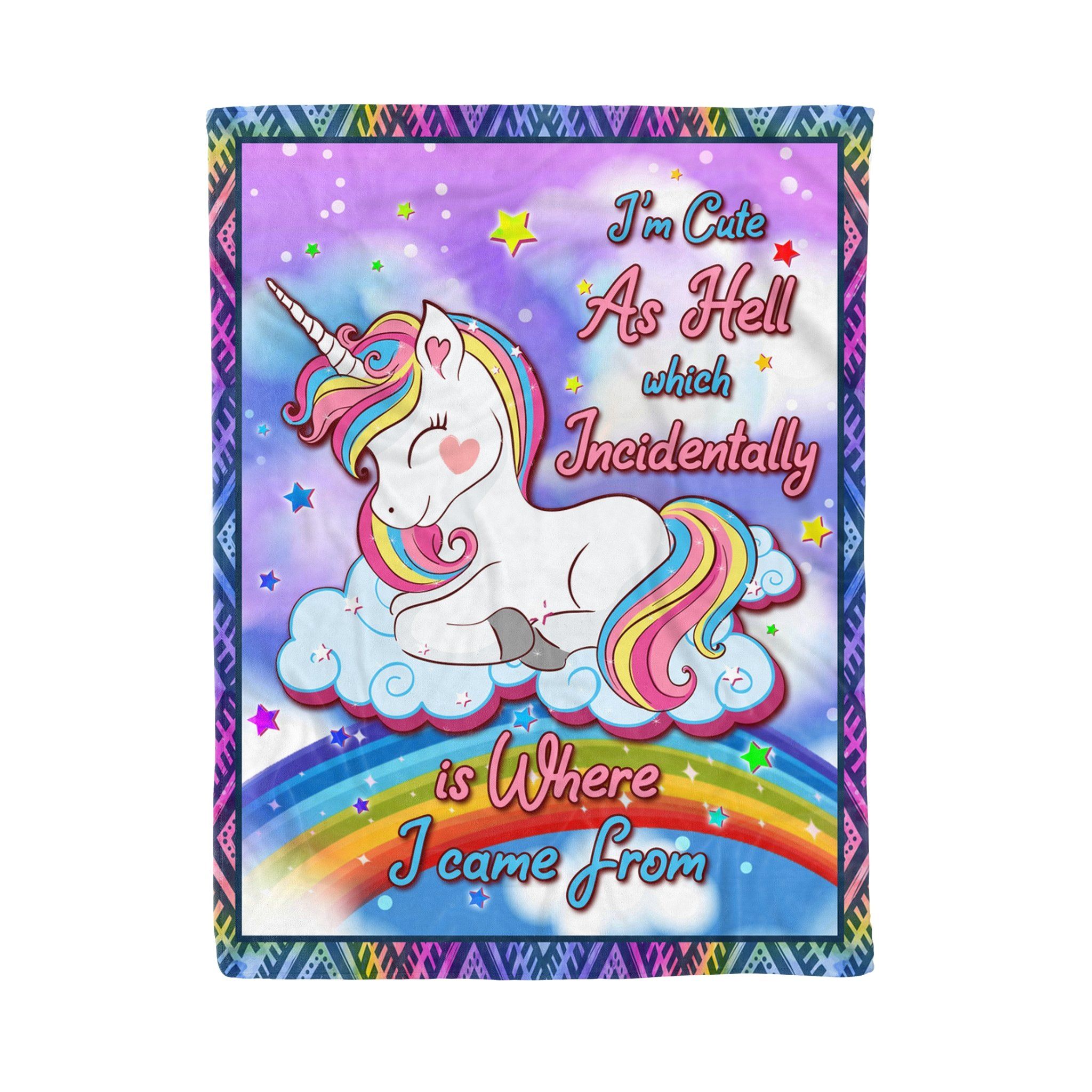 Unicorn Fleece Blanket