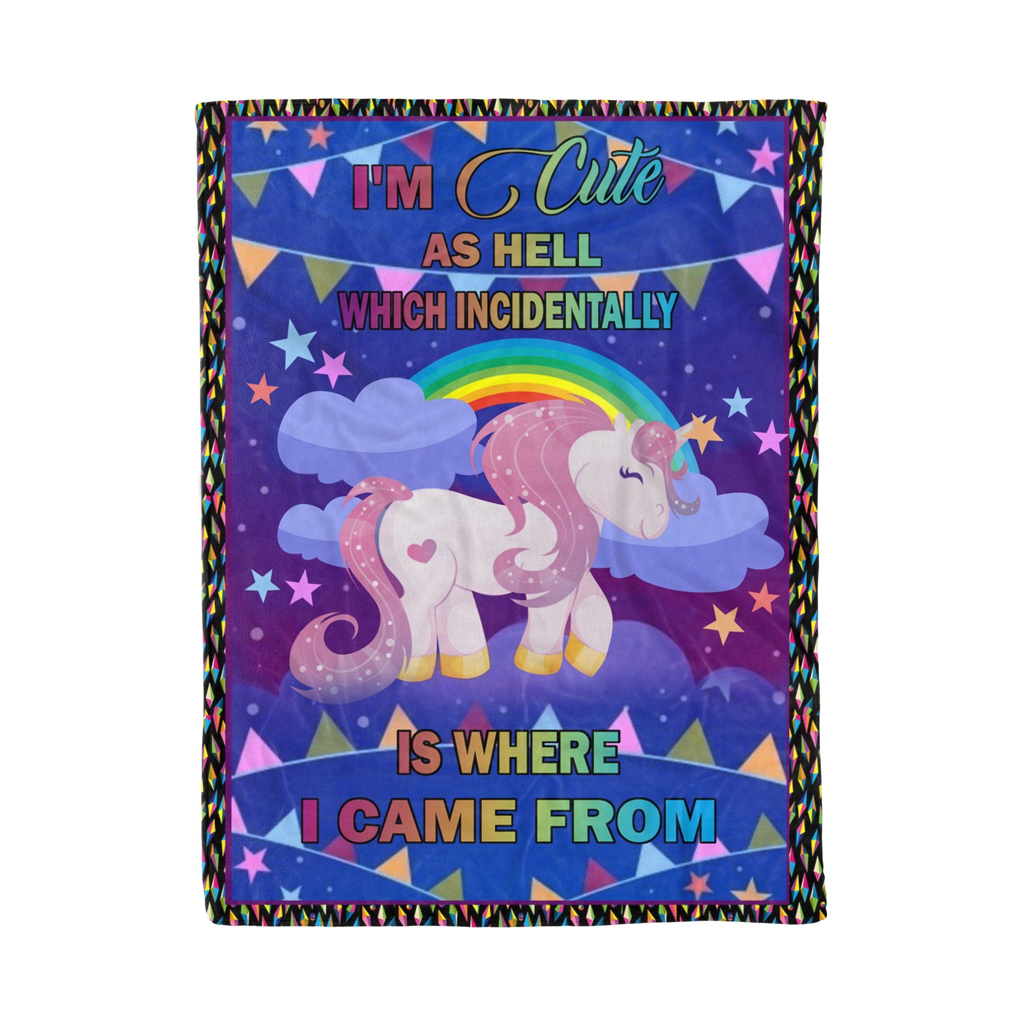Unicorn Fleece Blanket