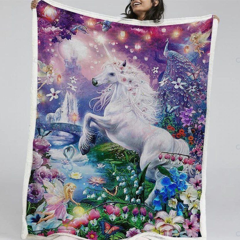 Unicorn Fleece Blanket