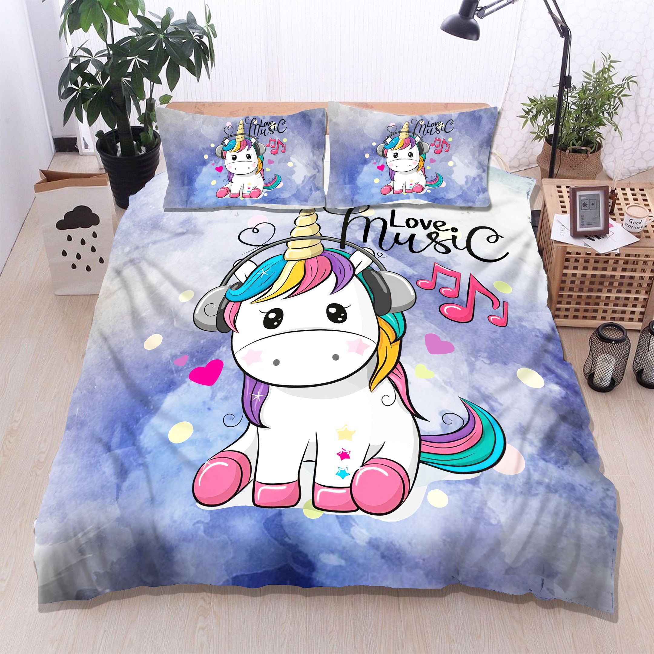 Unicorn Music Bedding Set