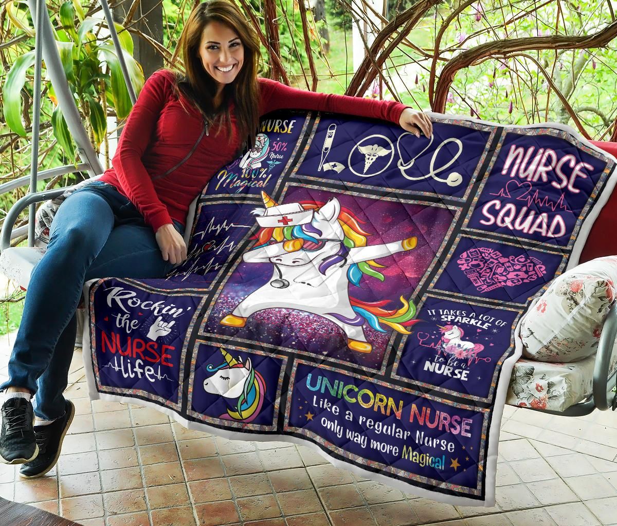 Unicorn Nurse Quilt Blanket DHC020120197TD