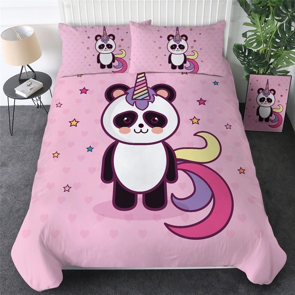 Unicorn Panda Bedding Set