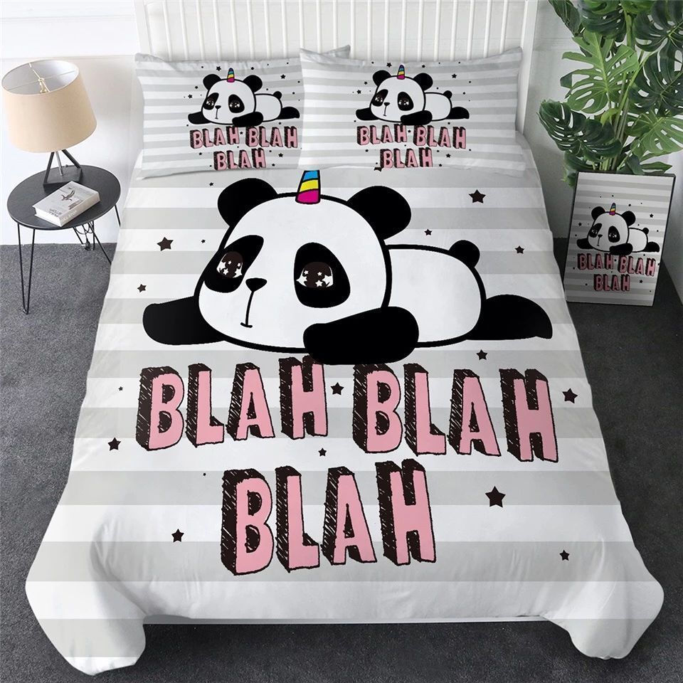Unicorn Panda Bedding Set
