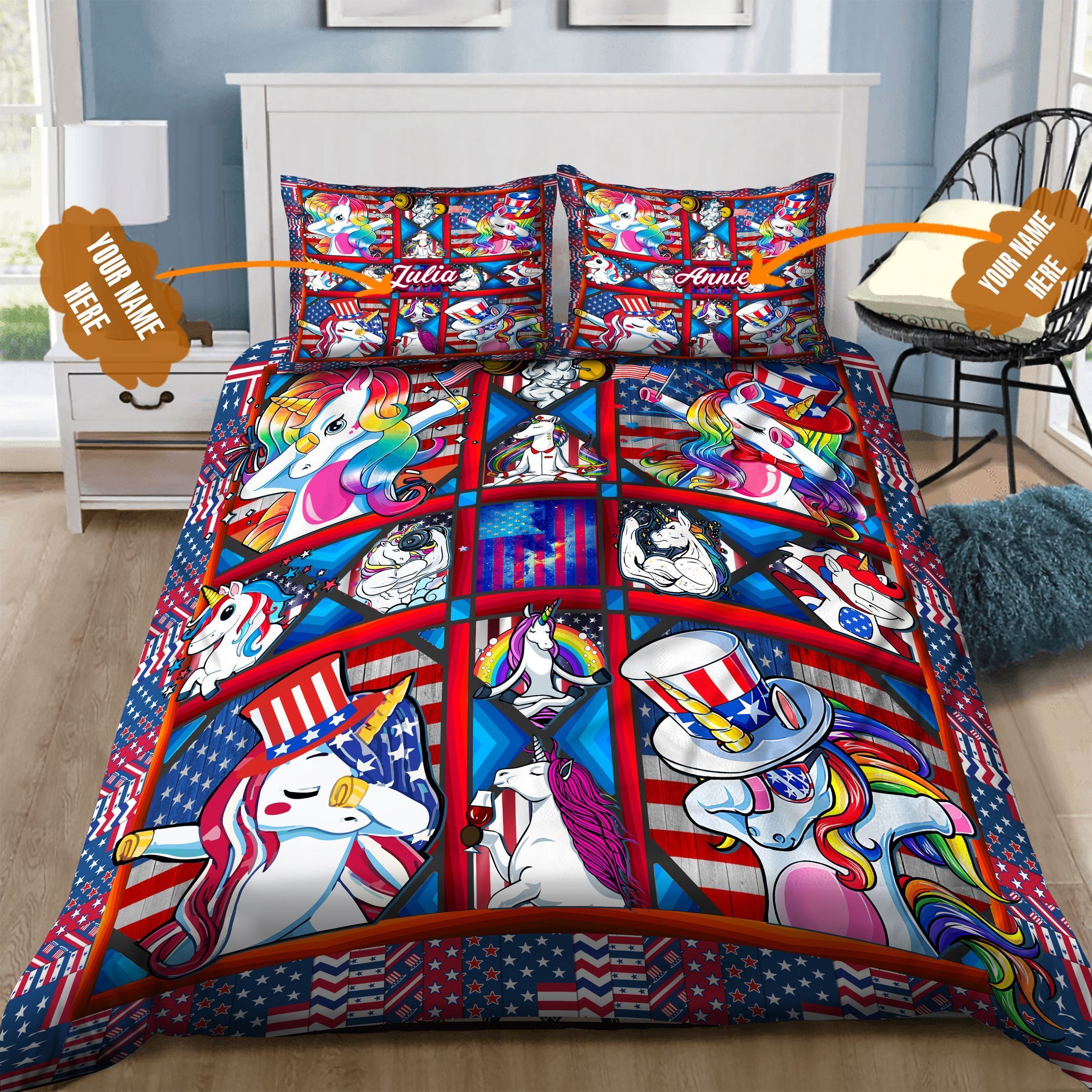 Unicorn Personalized Bedding Set