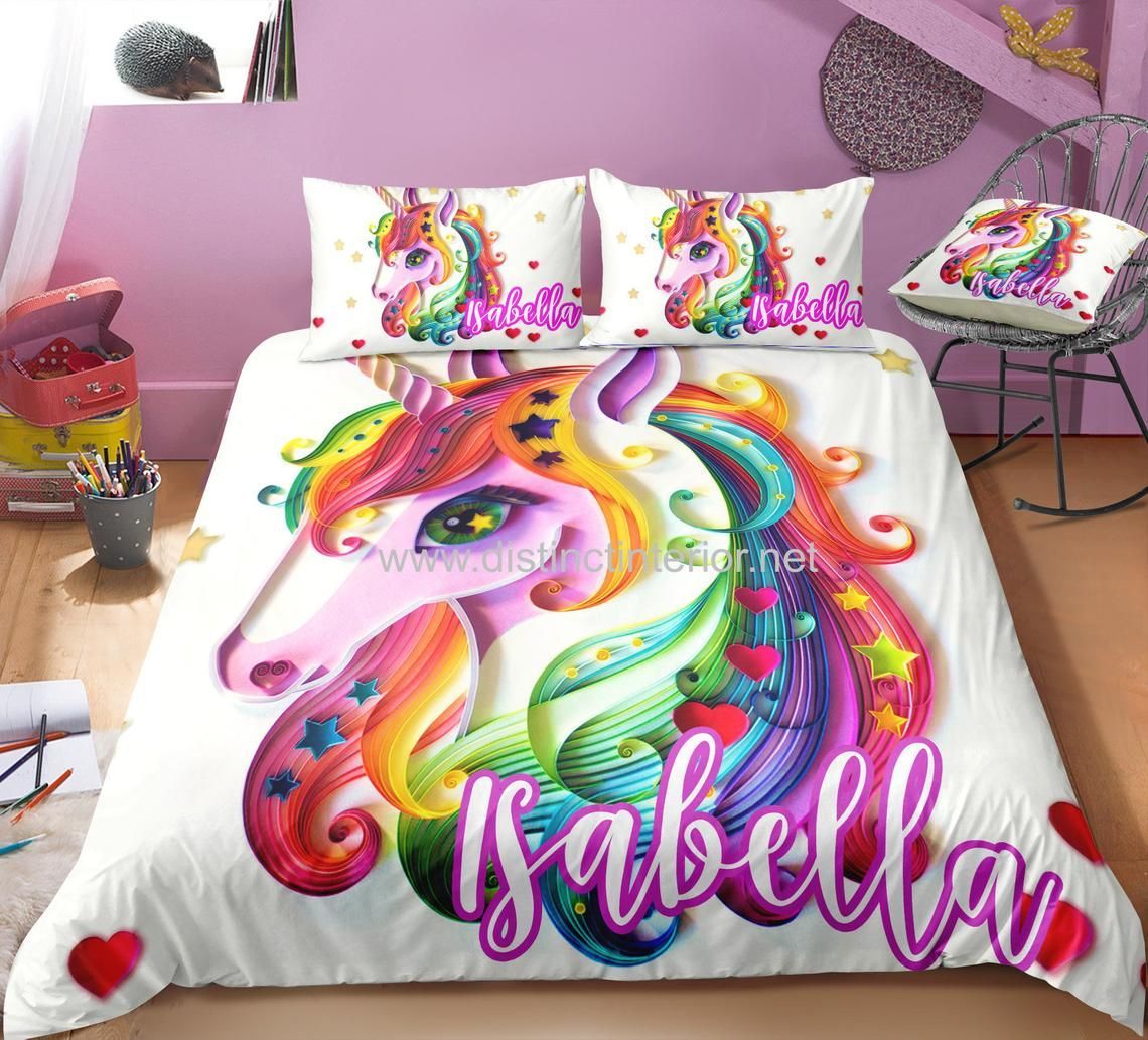 Unicorn Personalized Bedding Set