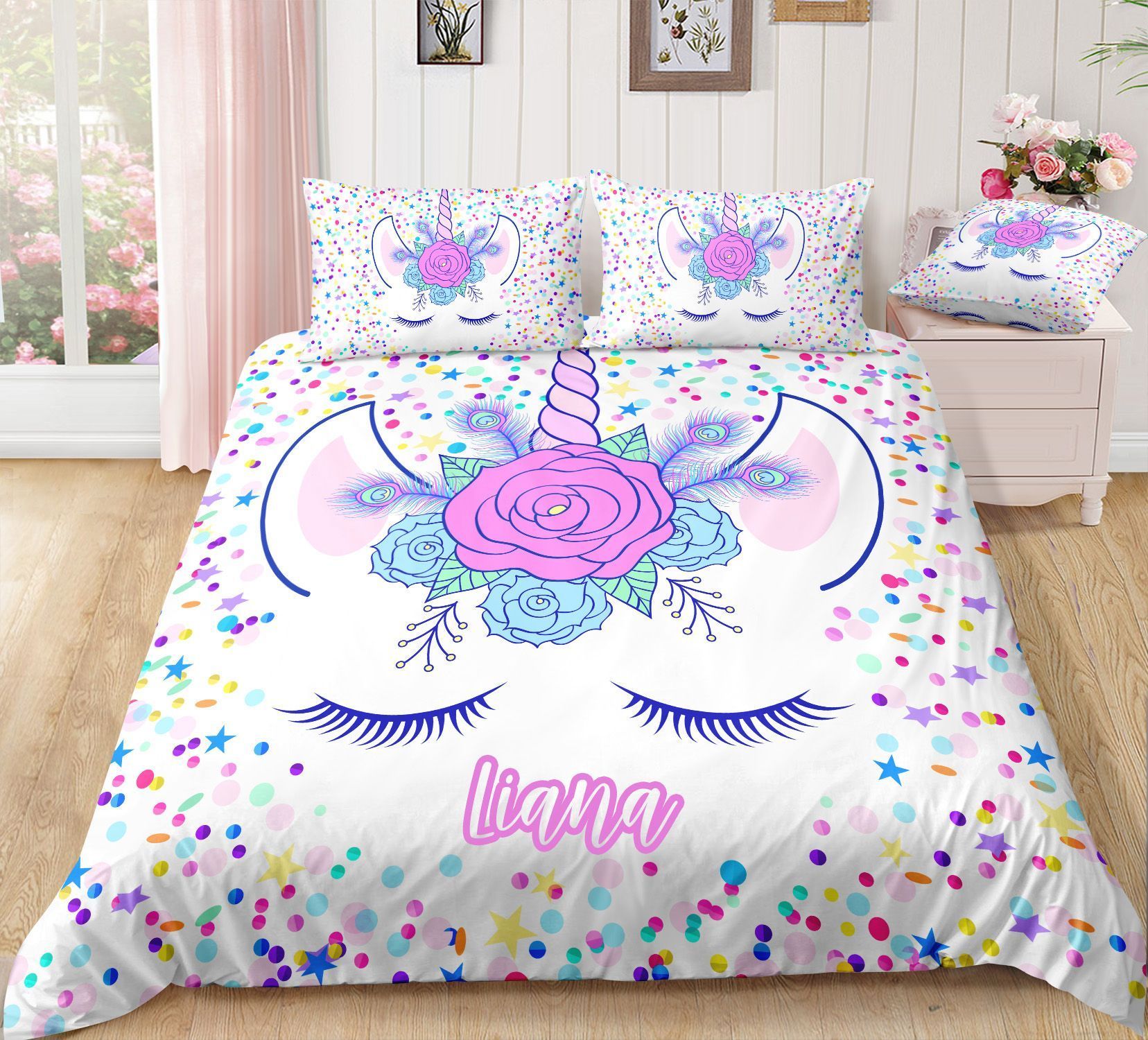 Unicorn Personalized Bedding Set