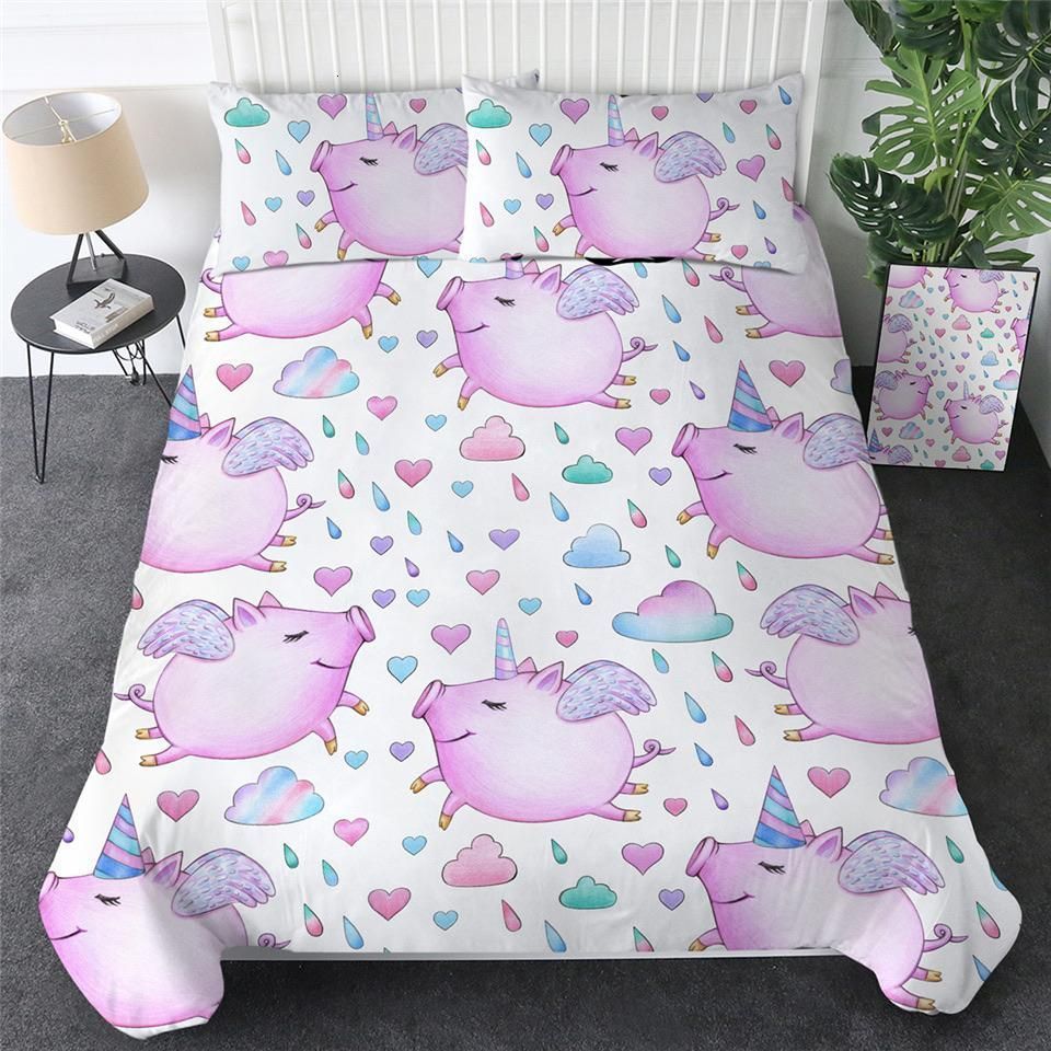 Unicorn Pig Bedding Set