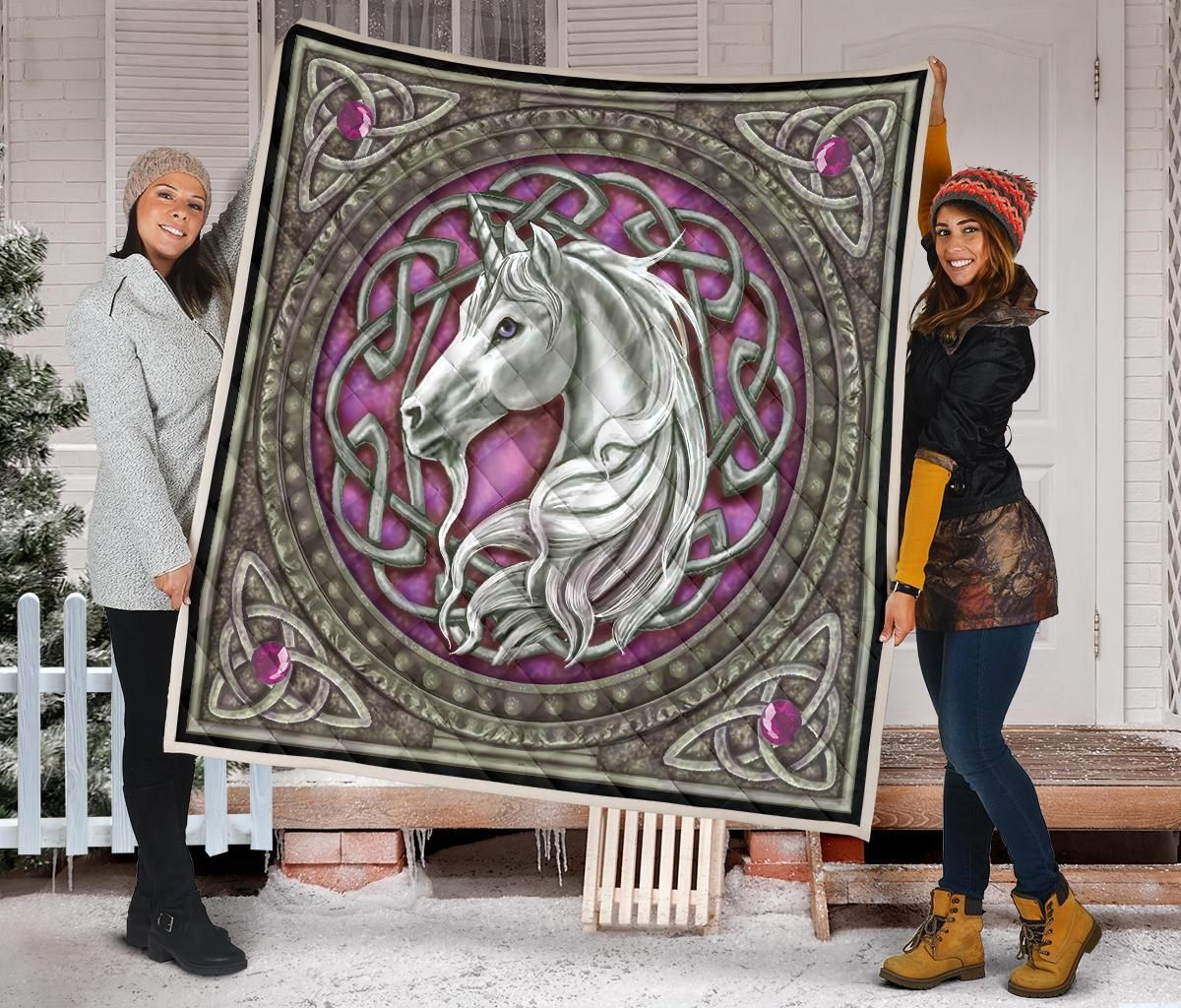 Unicorn Quilt Blanket Dhc09121422Dd