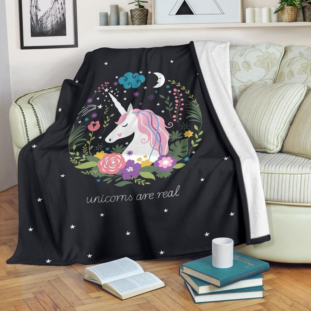 Unicorn Real Sherpa Fleece Blanket