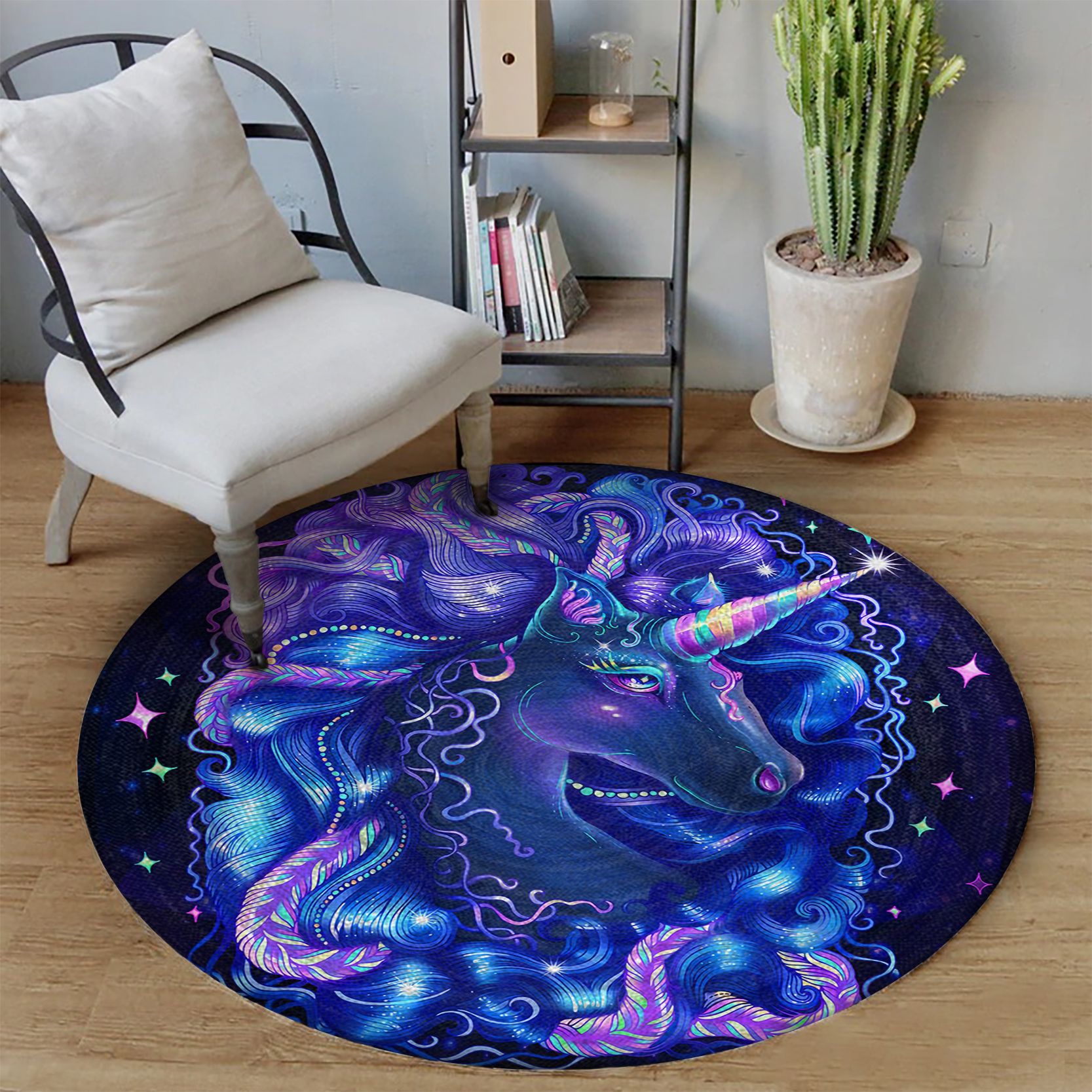 Unicorn Round Carpet